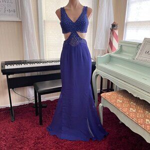 Cire by Landa Designs Formal Mermaid Beaded Gown sz 4